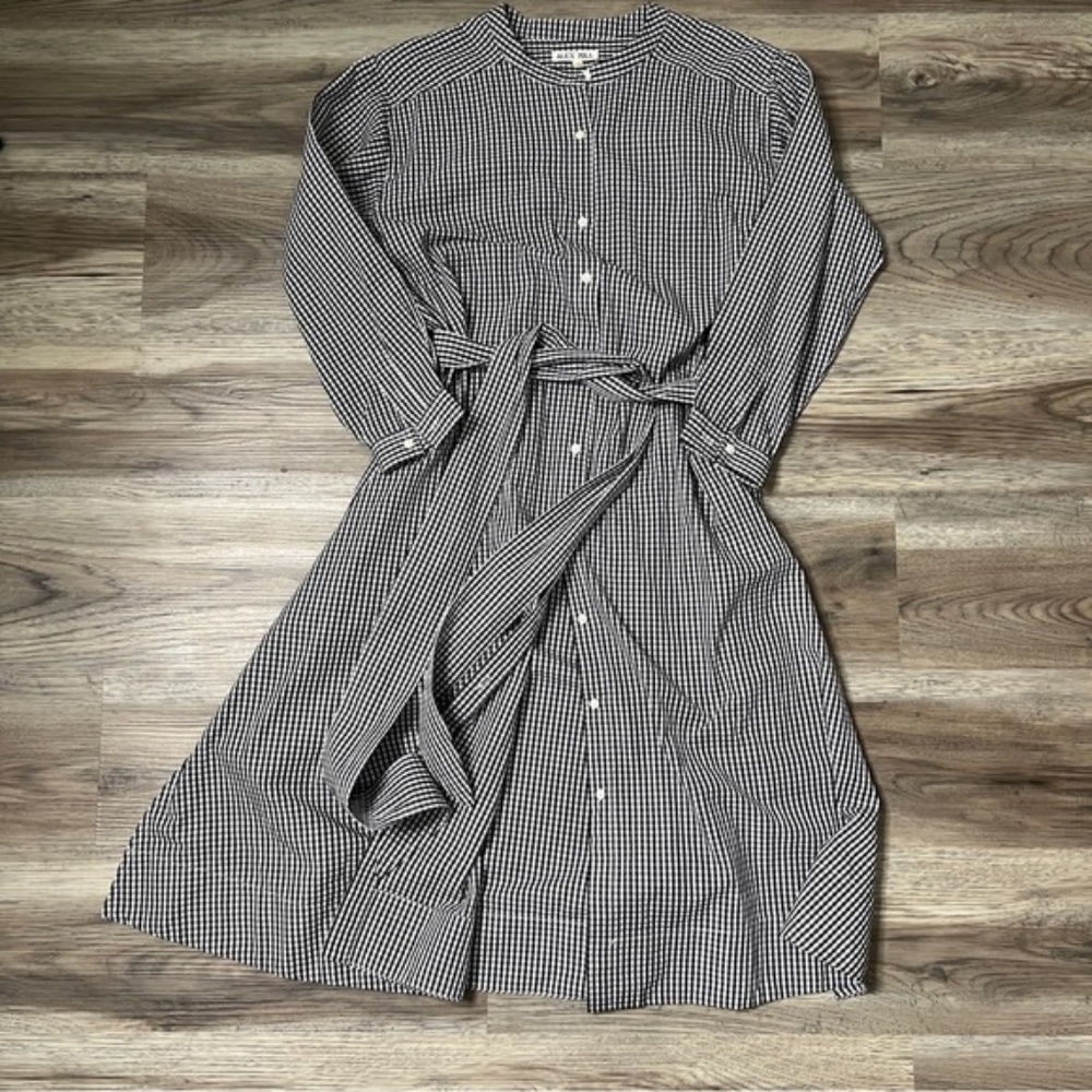 Alex Mill Checkered Gingham Black White Dress. Never Worn Size Small - Picture 5 of 5